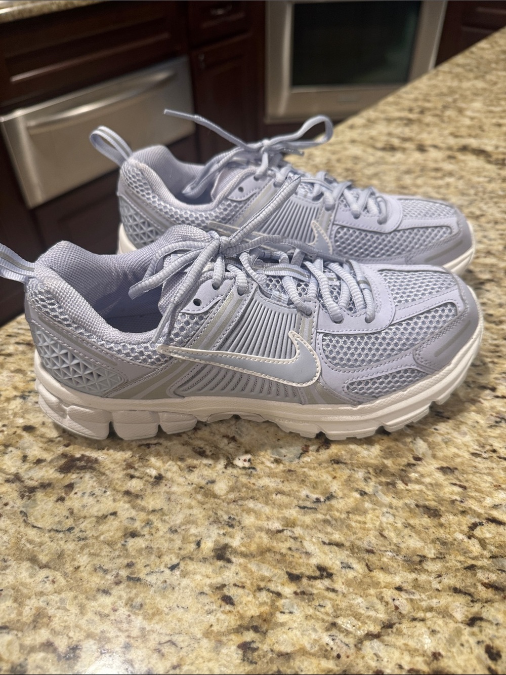 Nike Light Lavender/White Mesh Athletic Sneakers